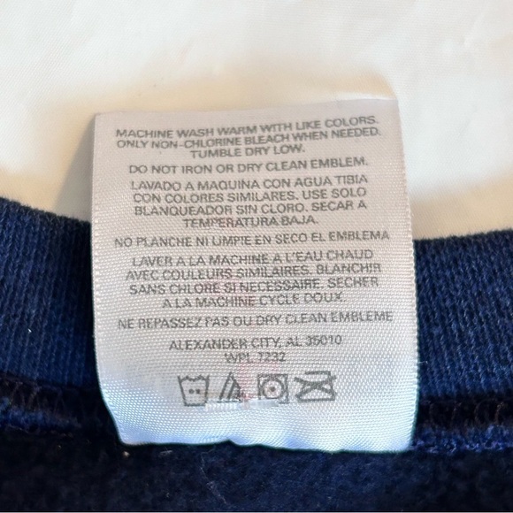 Auburn Football Jerzees Vintage 90s Embroidered Logo Crewneck Unisex L - Picture 9 of 10